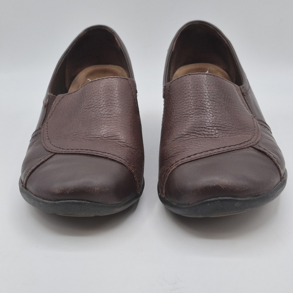 Hush Puppies Shoes Womens Size 6.5 Brown Leather Slip-On Comfort g Zero Loafer - Picture 6 of 14